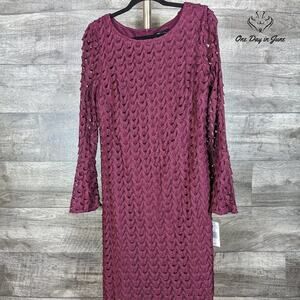 RN Studio Long Sleeve Lined Dress Size 4